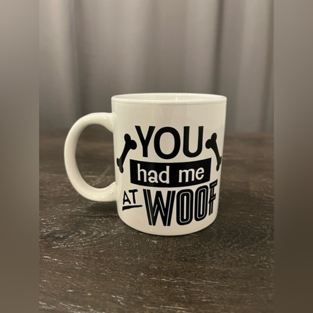 Dog Parent Lover Coffee Cup Mug White‎ Black Scripture 8 Oz Ceramic Puppy Love
